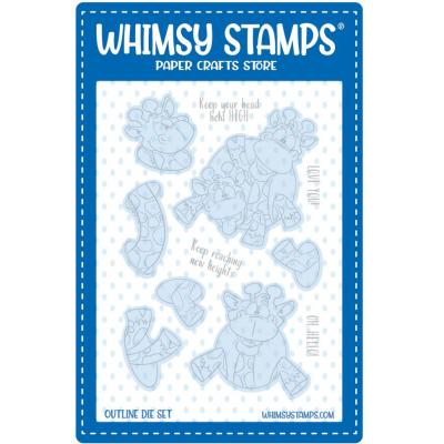 Whimsy Stamps Dies - Giraffes, Oh Hello